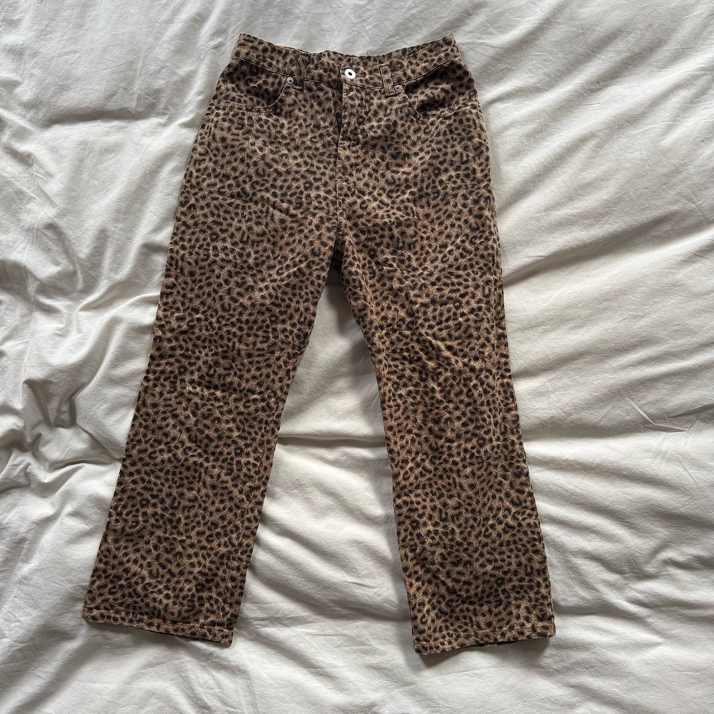 Vintage Lowrise Leopard Jeans